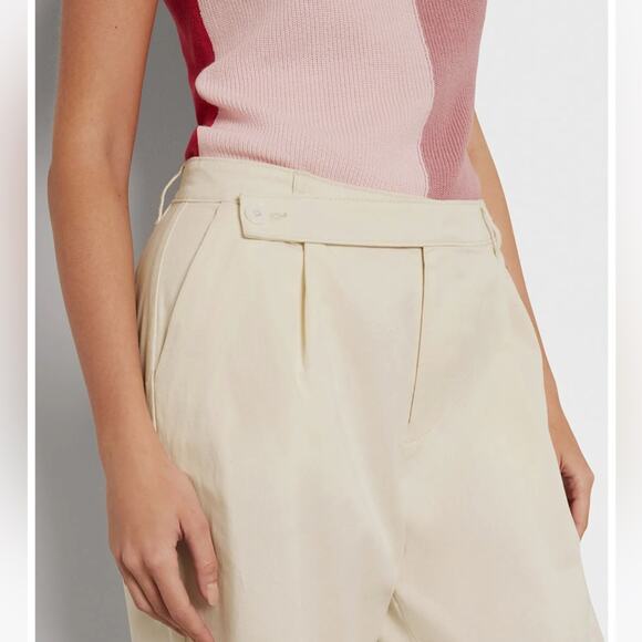 Circus NY by Sam Edelman Low Slung Wide Leg Off white/beige Trousers Sz 30- NWT - Picture 2 of 14